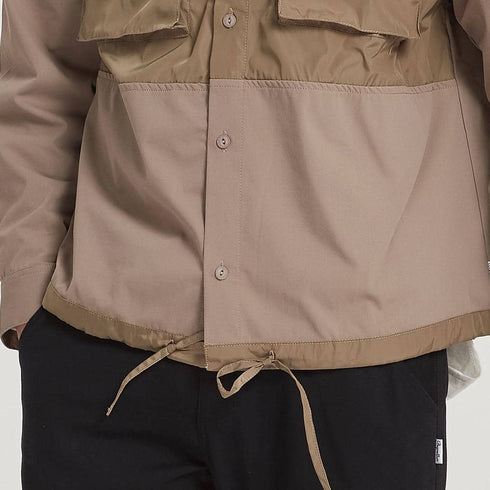 Boysnextdoor Patchwork Shirt Jacket Grey